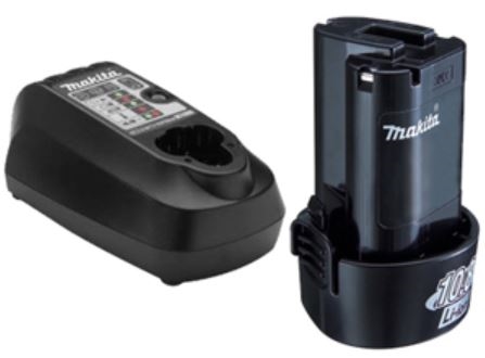 Makita Li-Ion 10,8V Batter + Lader ( originale Makita dele)